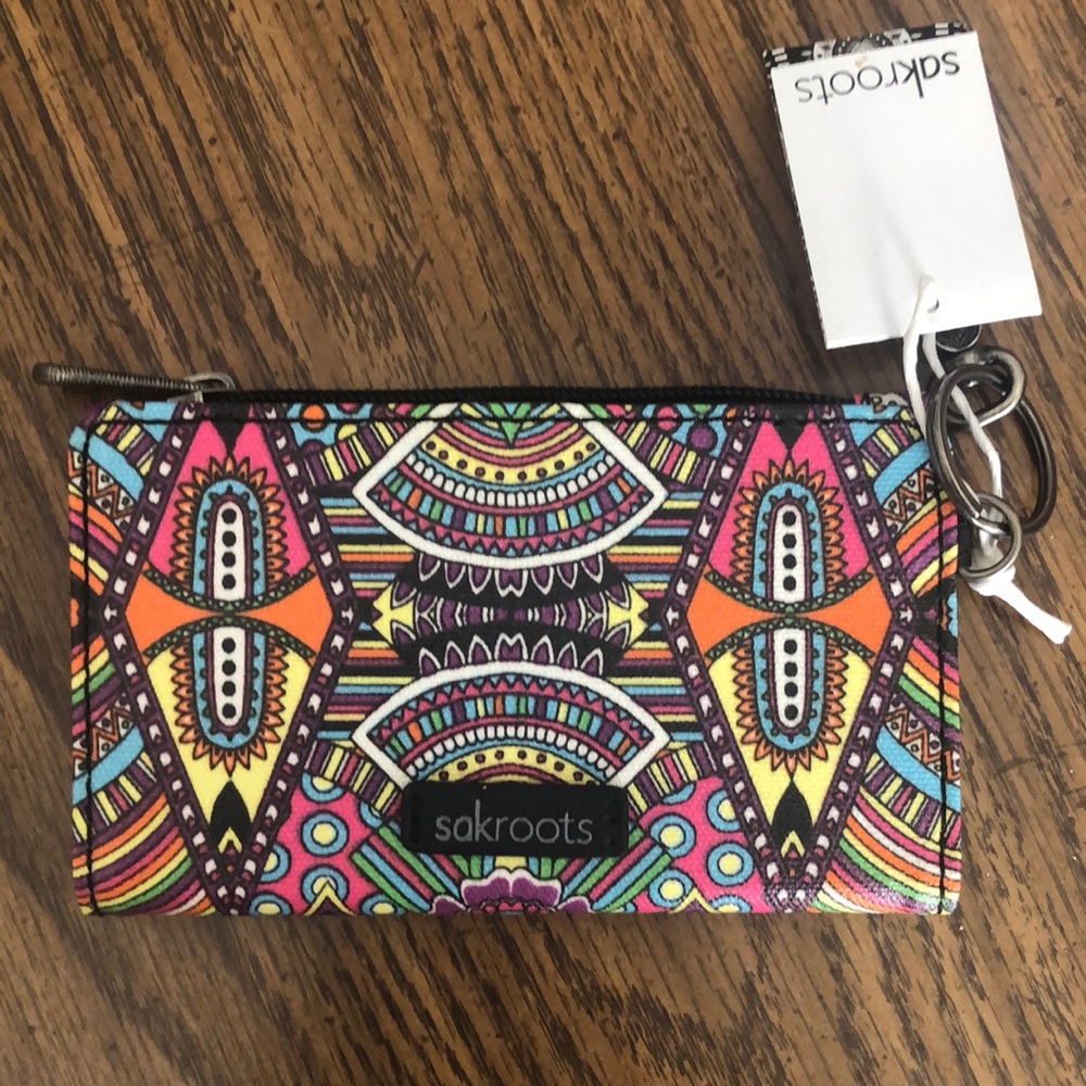 Sakroots mini keychain wallet